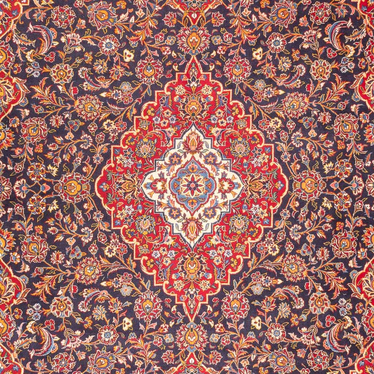 Tapis persan - Keshan - 405 x 298 cm - rouge clair
