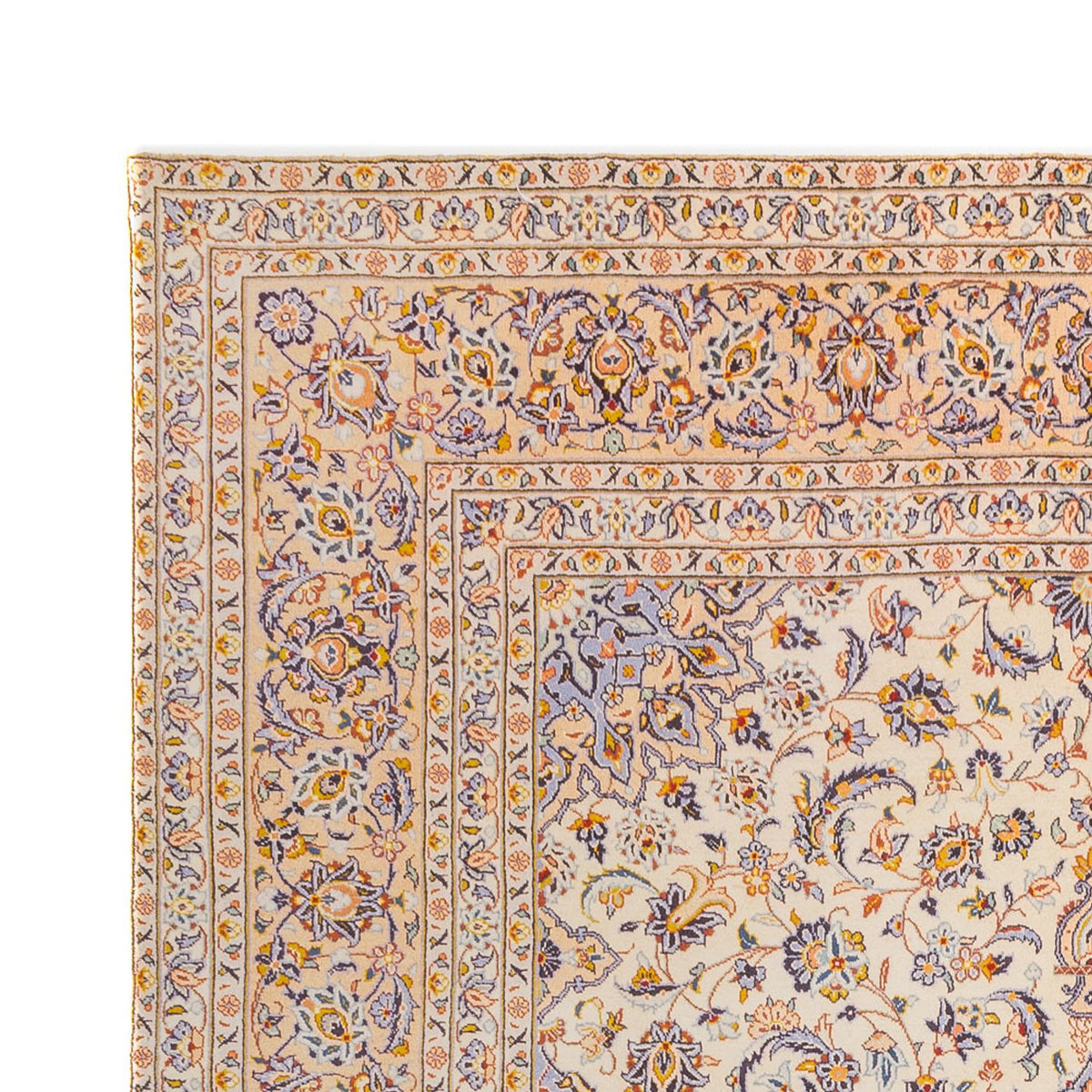 Tapis persan - Keshan carré  - 415 x 395 cm - sable