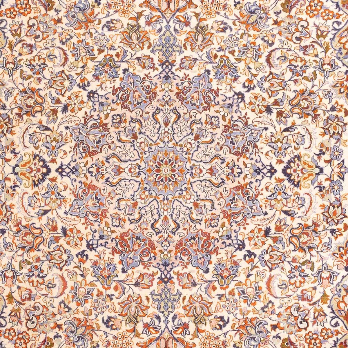 Tapis persan - Keshan - 410 x 280 cm - beige foncé