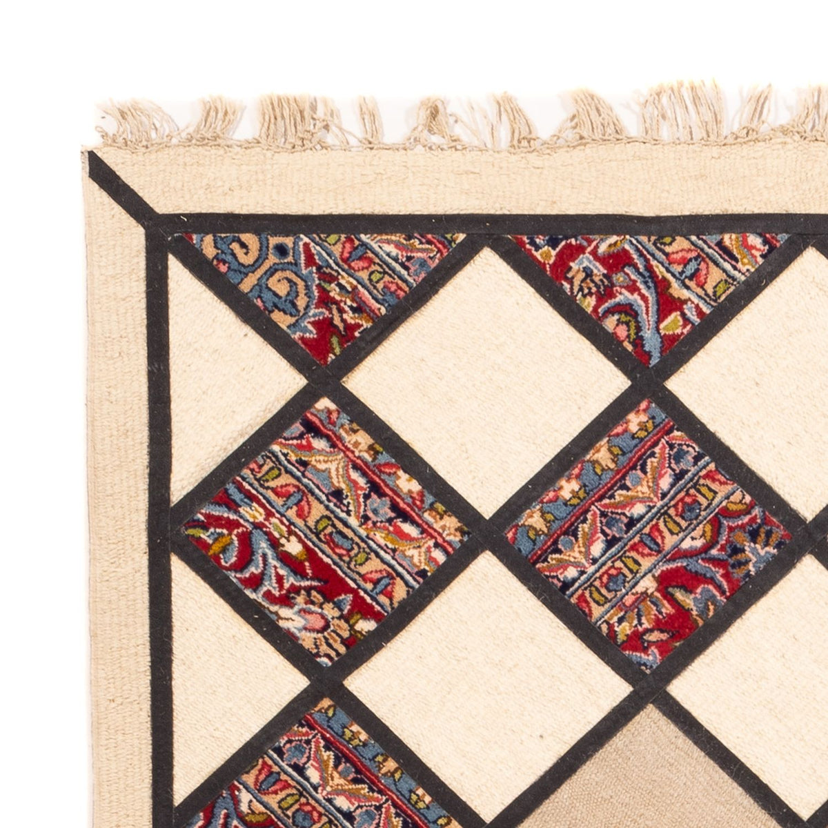 Tapis patchwork - 200 x 135 cm - multicolore