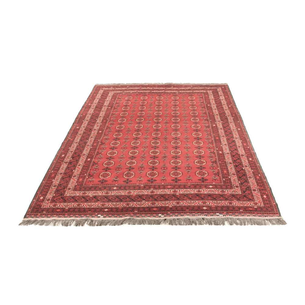 Tapis afghan - Boukhara - 278 x 191 cm - rouge