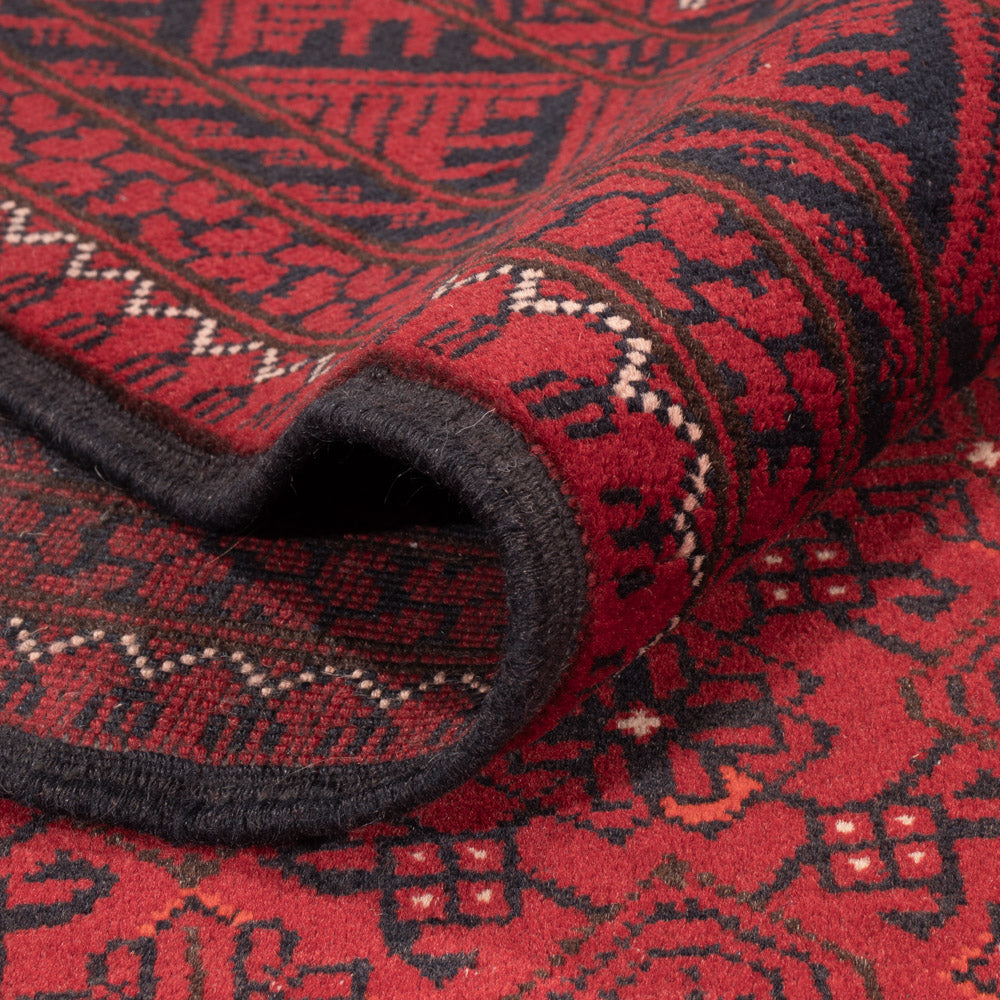 Tapis afghan - Boukhara - 294 x 195 cm - rouge