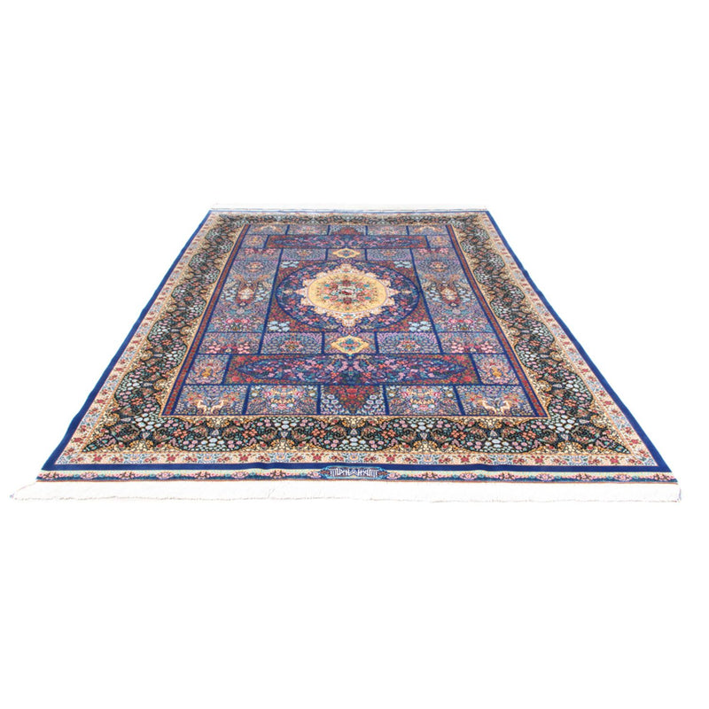 Tapis persan - Ghom - 300 x 200 cm - bleu