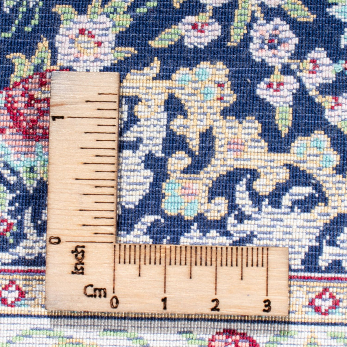 Tapis persan - Ghom - 300 x 200 cm - bleu