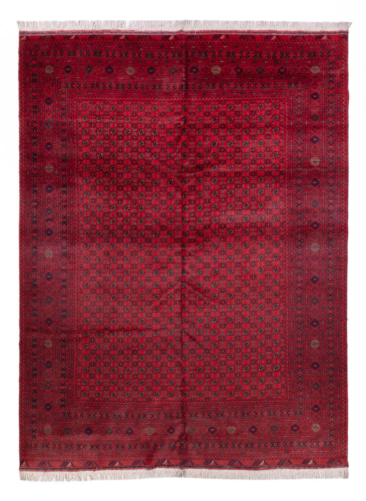 Tapis afghan - Boukhara - 336 x 248 cm - rouge
