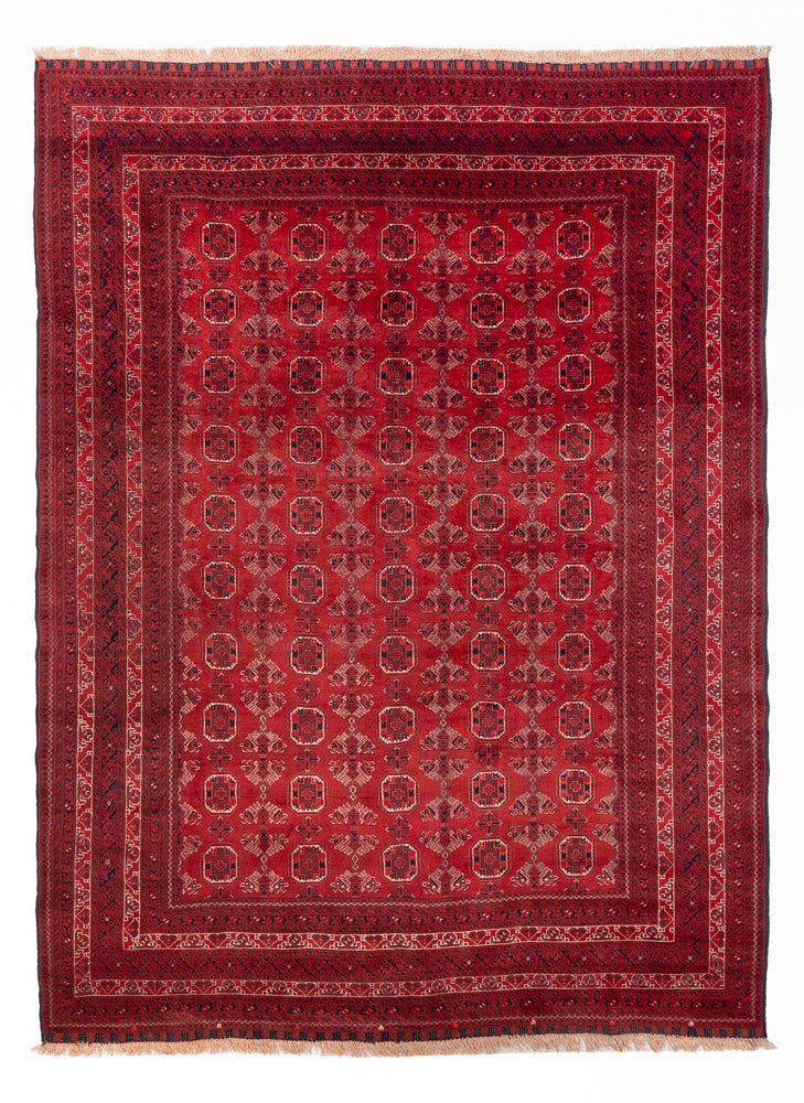 Tapis afghan - 275 x 203 cm - rouge