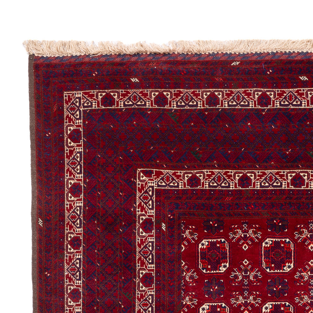 Tapis afghan - Boukhara - 288 x 197 cm - rouge