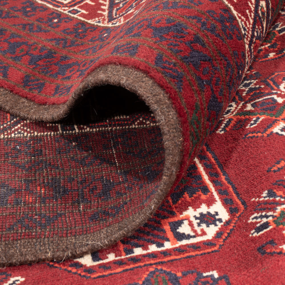 Tapis afghan - Boukhara - 288 x 197 cm - rouge