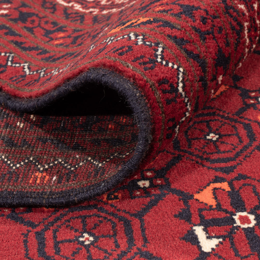 Tapis afghan - Boukhara - 289 x 208 cm - rouge