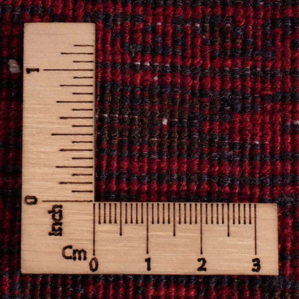 Tapis afghan - 118 x 57 cm - rouge foncé