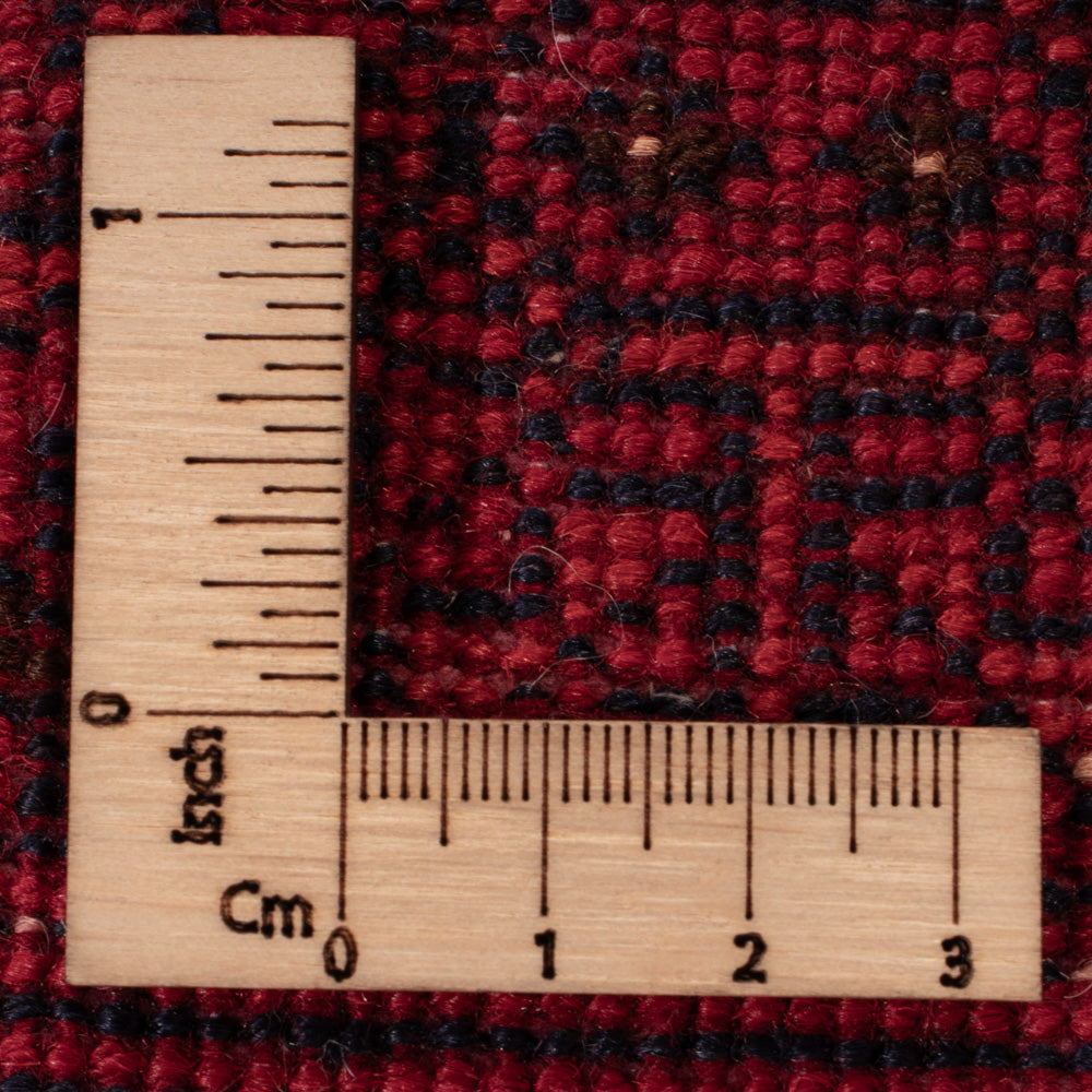 Tapis afghan - Boukhara - 122 x 70 cm - rouge foncé