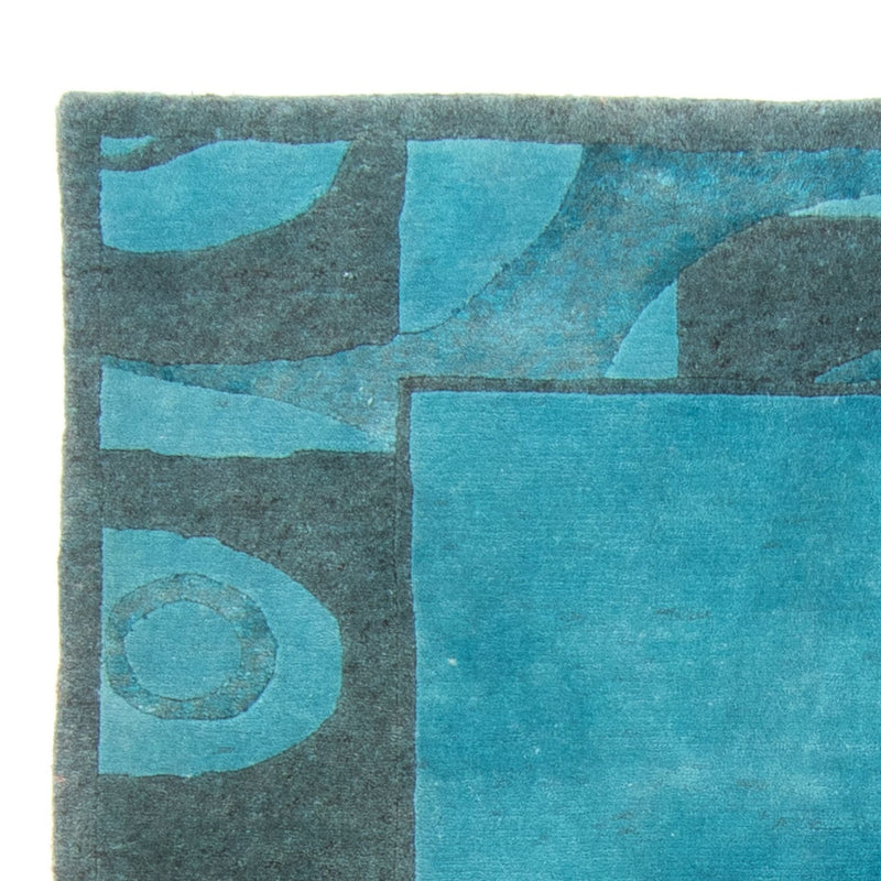 Tapis Népalais - 230 x 160 cm - bleu clair
