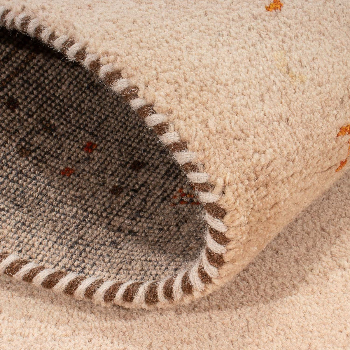 Tapis Gabbeh - Indus - 160 x 90 cm - beige