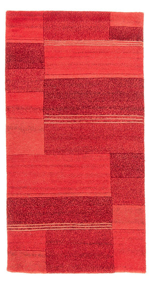 Tapis Népalais - 140 x 72 cm - rouge