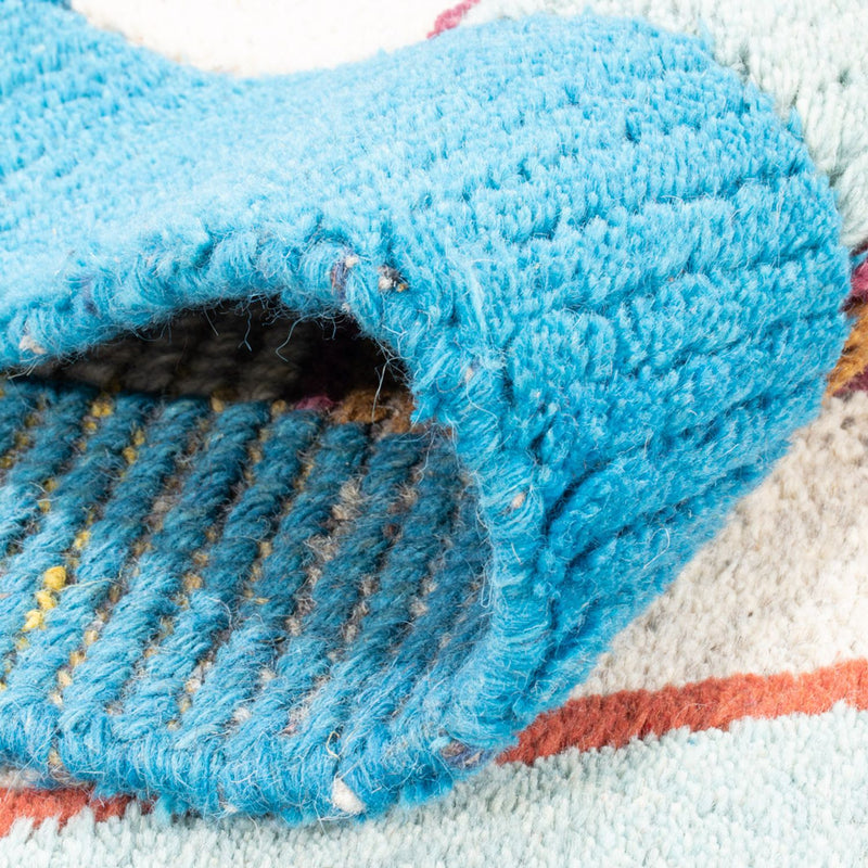 Tapis Népalais - 140 x 70 cm - turquoise