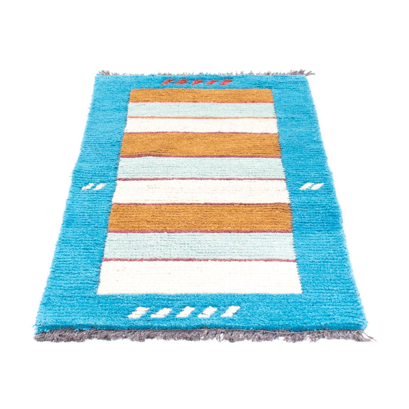 Tapis Népalais - 140 x 70 cm - turquoise