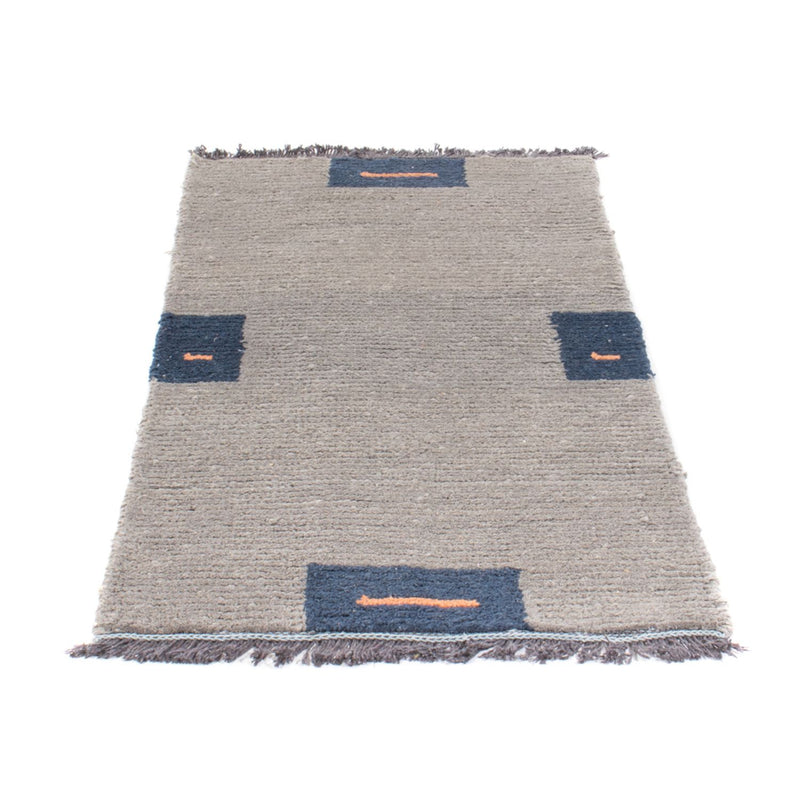 Tapis Népalais - 140 x 70 cm - gris