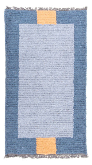 Tapis Népalais - 140 x 70 cm - bleu