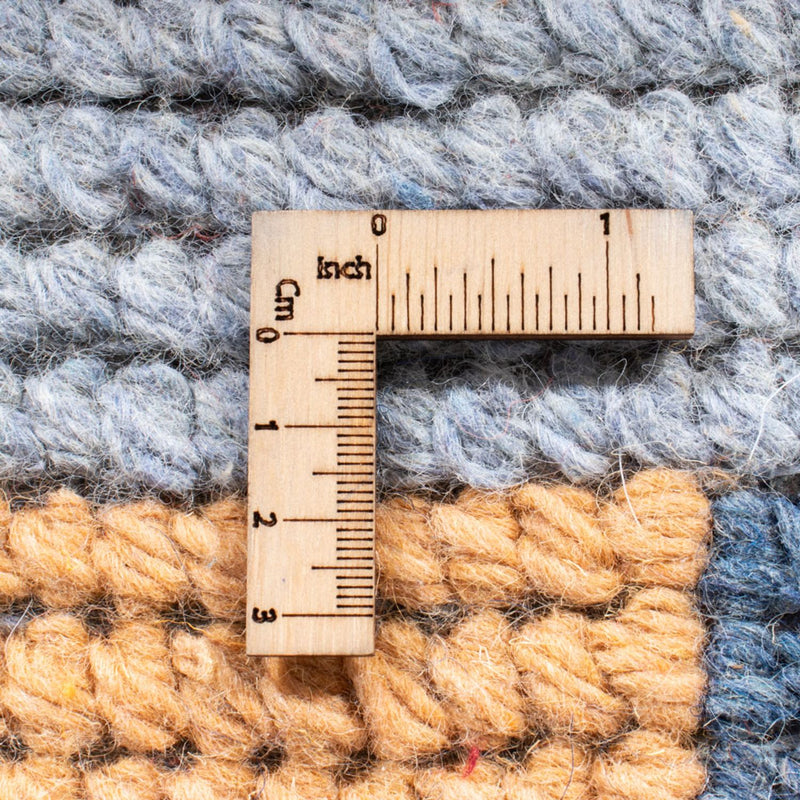 Tapis Népalais - 140 x 70 cm - bleu