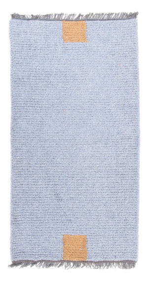 Tapis Népalais - 140 x 70 cm - bleu clair