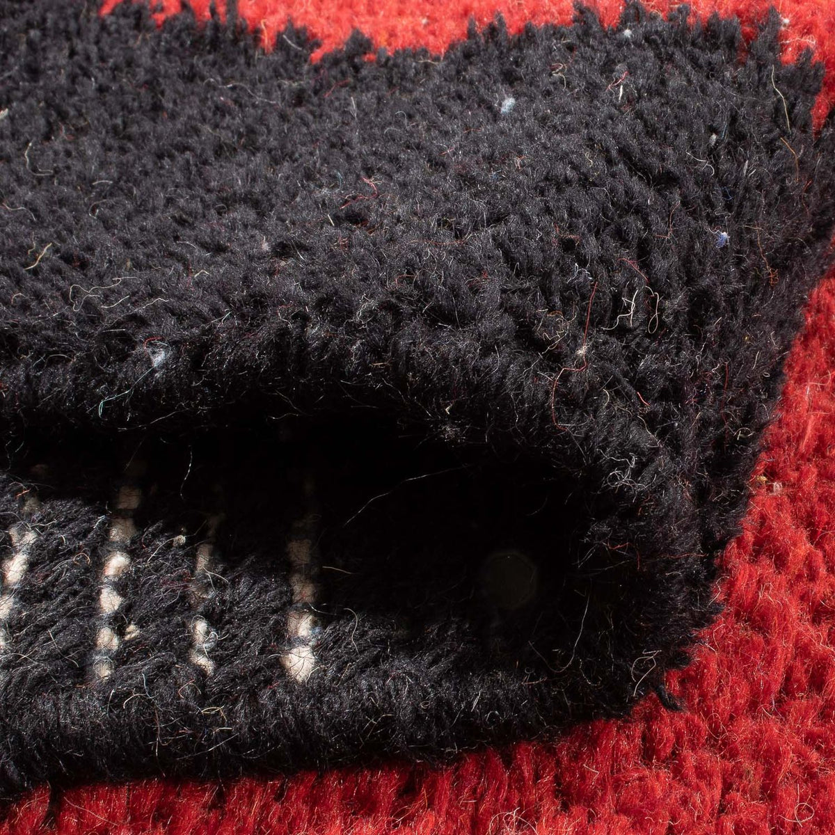 Tapis Népalais - 140 x 70 cm - rouge