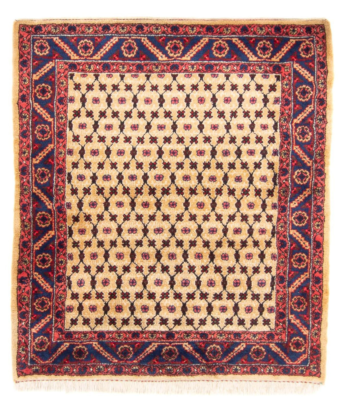 Tapis persan - Nomadic carré - 147 x 131 cm - beige