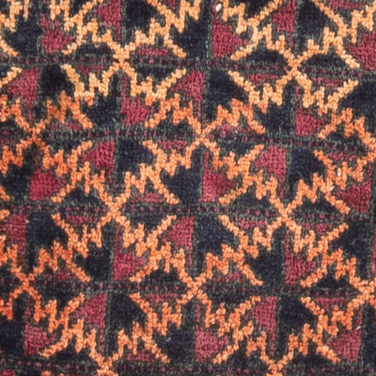Tapis Belutsch carré - 70 x 60 cm - multicolore
