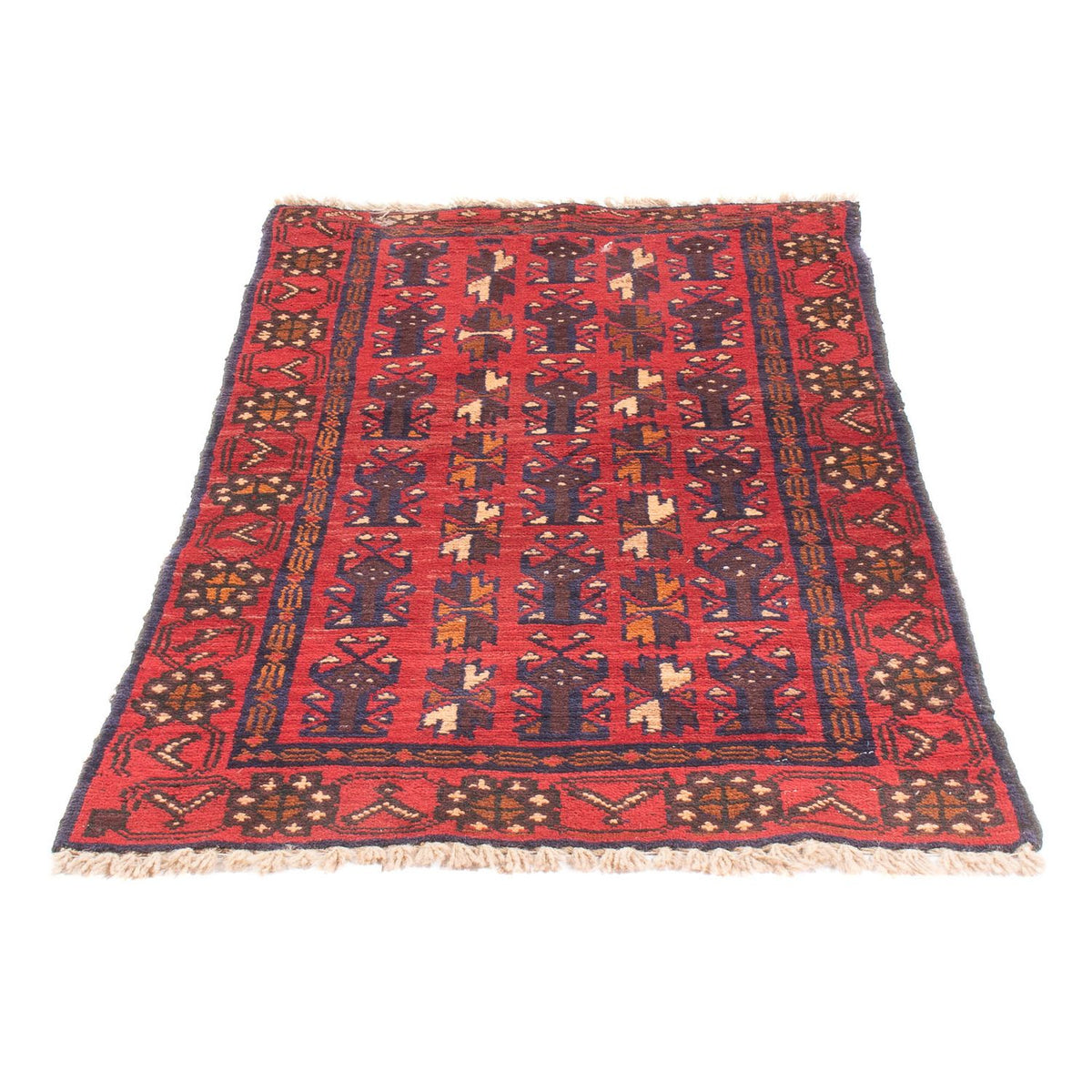 Tapis Belutsch - 130 x 74 cm - rouge