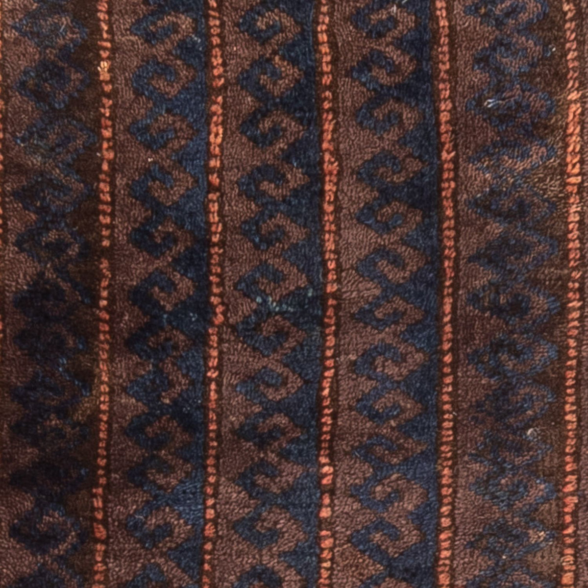 Tapis afghan - 100 x 61 cm - marron