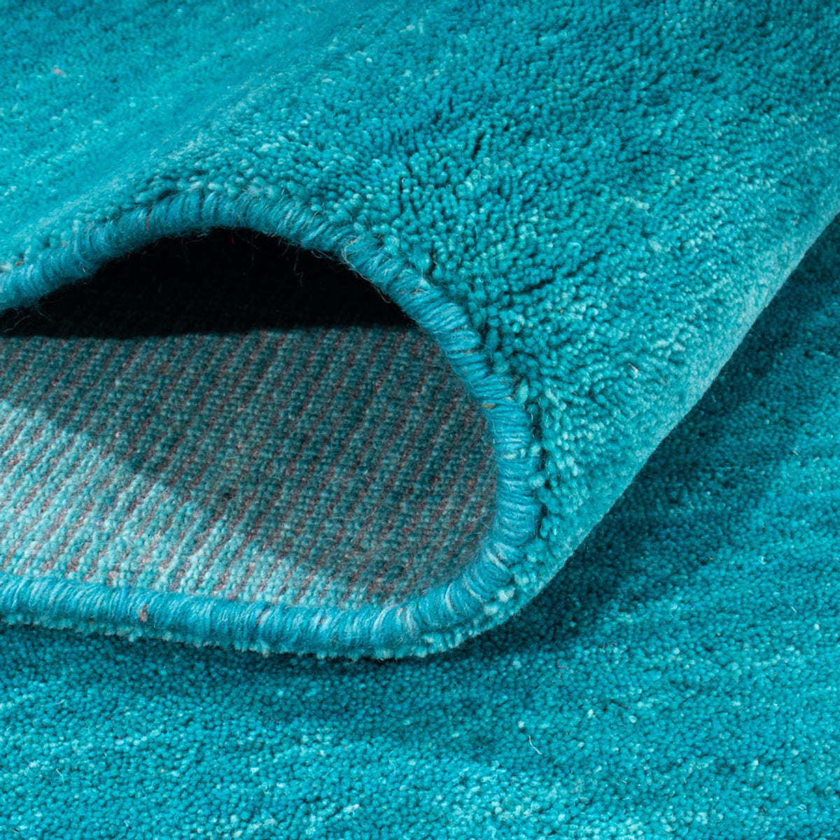 Tapis Gabbeh - Softy carré - 200 x 200 cm - turquoise