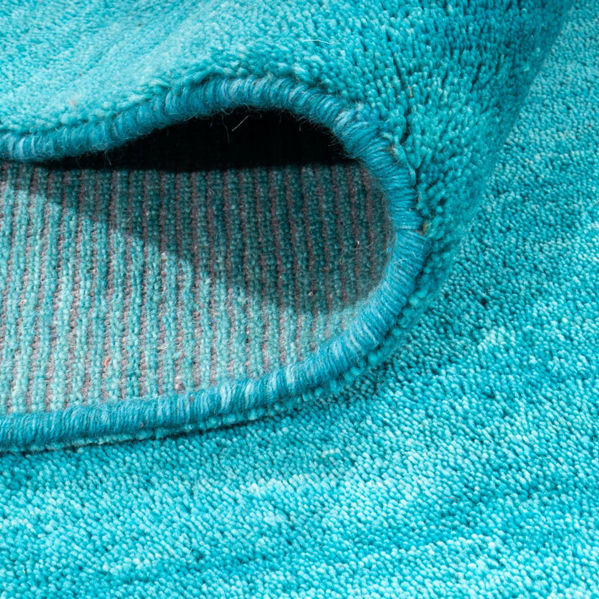 Tapis Gabbeh - Softy carré - 200 x 200 cm - turquoise
