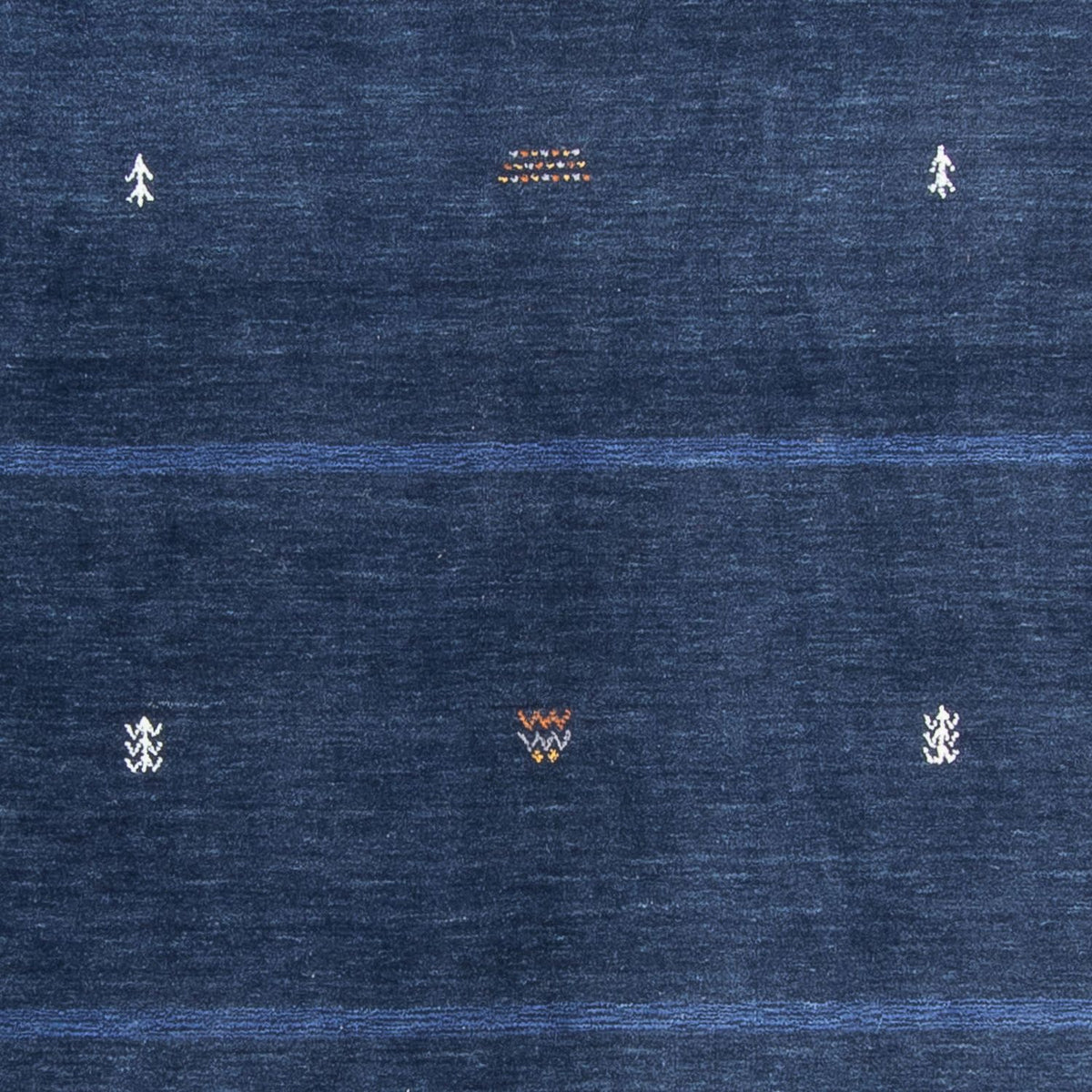 Tapis Gabbeh - Loribaft Softy - 240 x 174 cm - bleu foncé