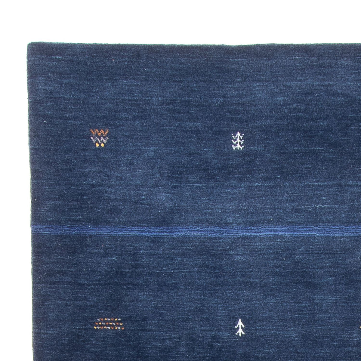 Tapis Gabbeh - Loribaft Softy - 240 x 174 cm - bleu foncé
