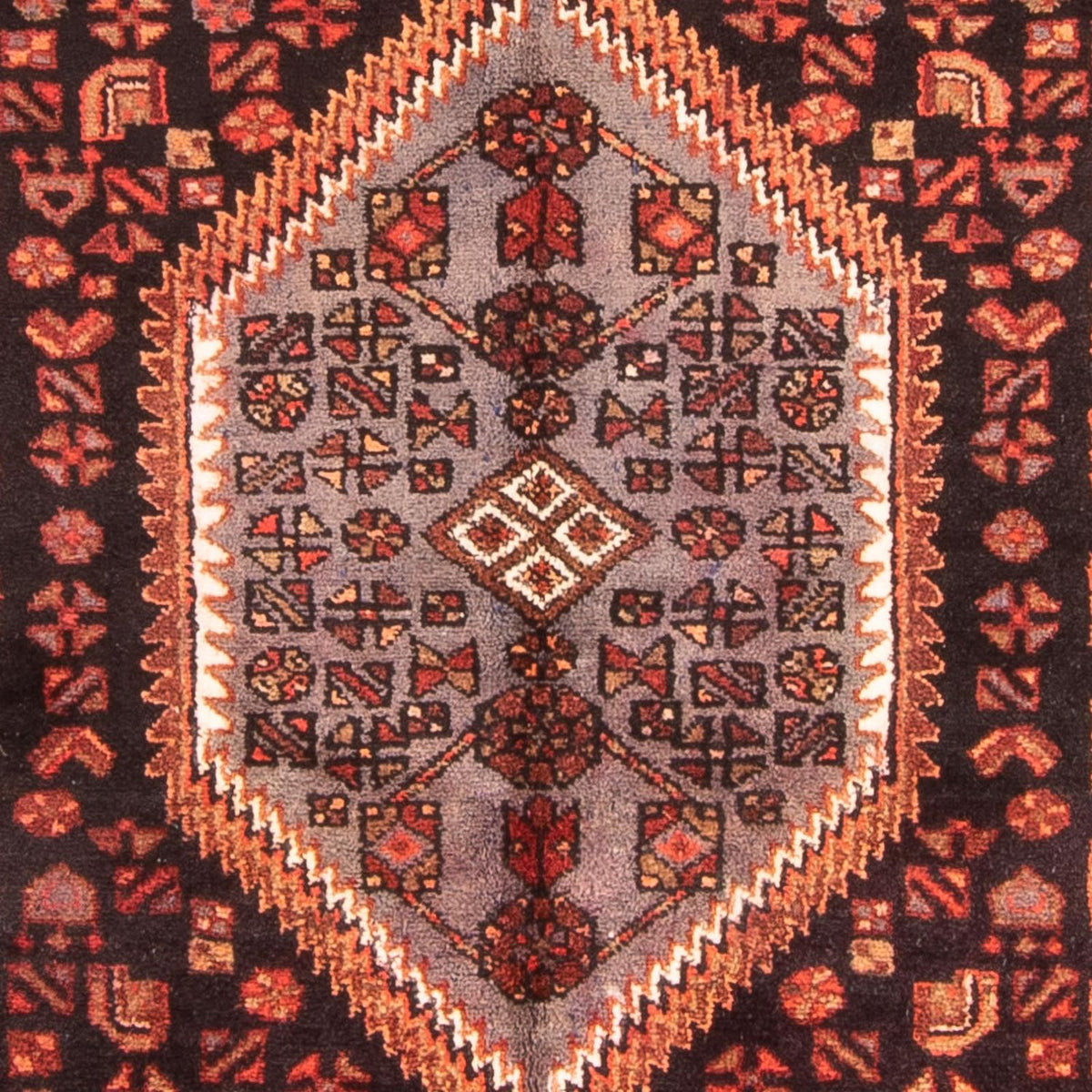 Tapis de couloir Tapis persan - Nomadic - 287 x 150 cm - bleu foncé