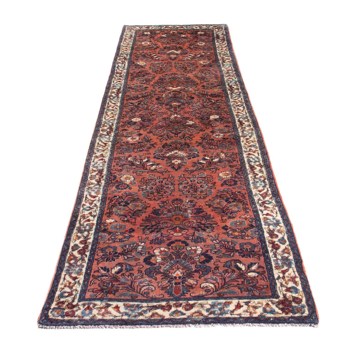 Tapis de couloir Tapis persan - Classique - 301 x 81 cm - saumon