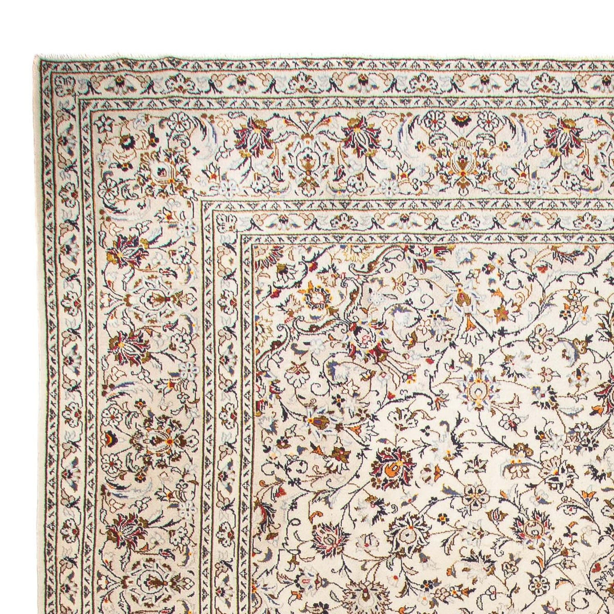 Tapis persan - Keshan - 398 x 295 cm - beige