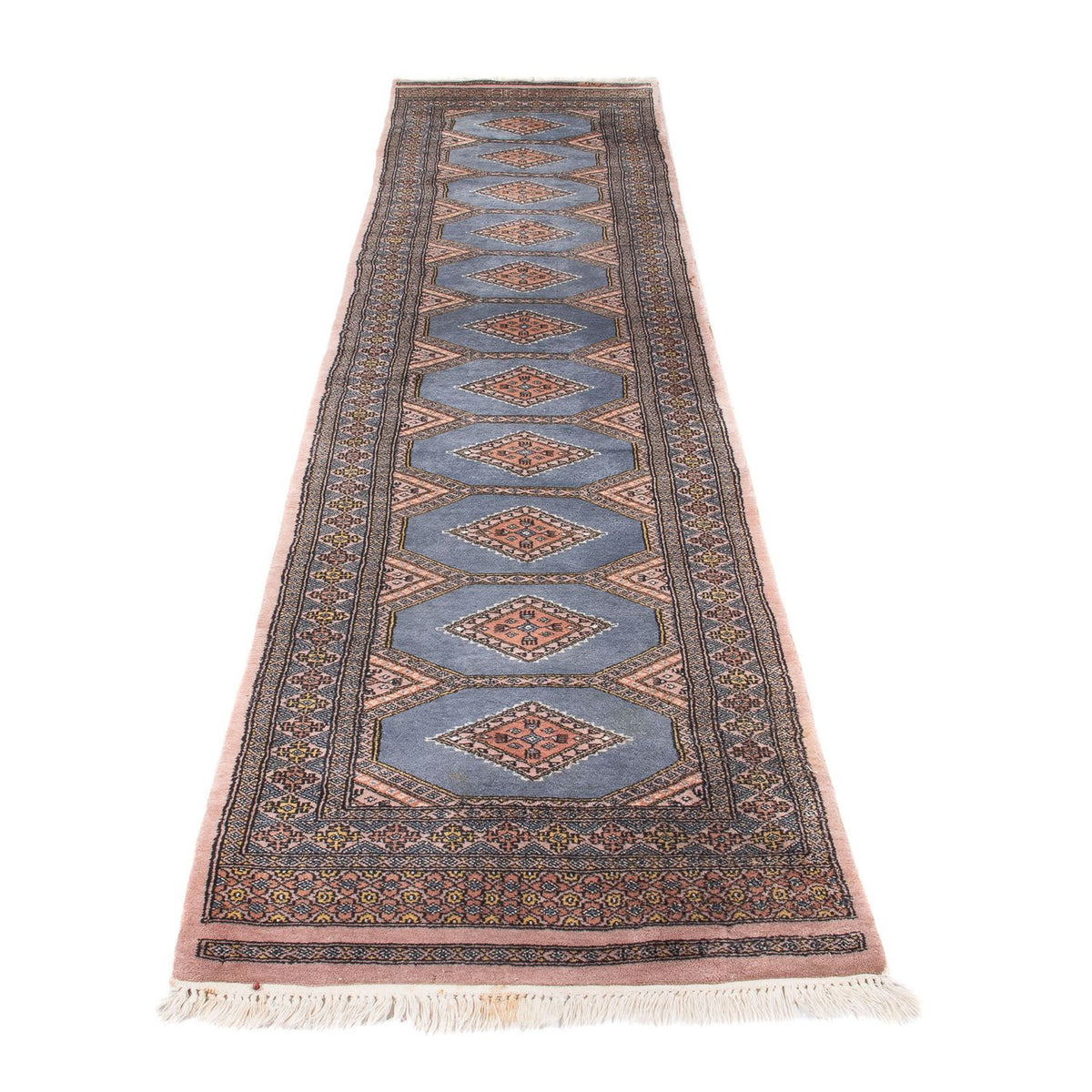 Tapis de couloir Tapis Pakistani - 325 x 80 cm - bleu clair