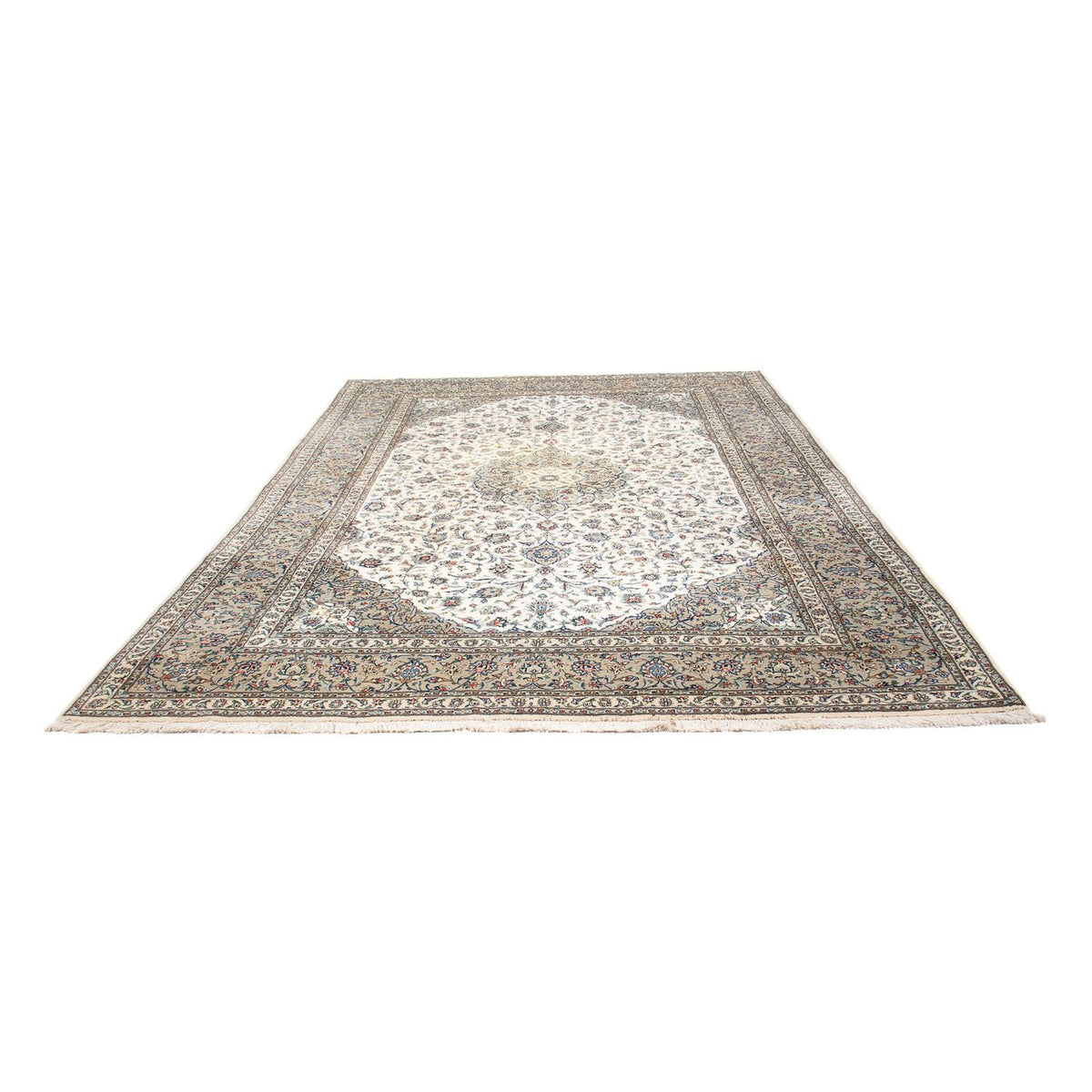 Tapis persan - Keshan - 356 x 250 cm - beige