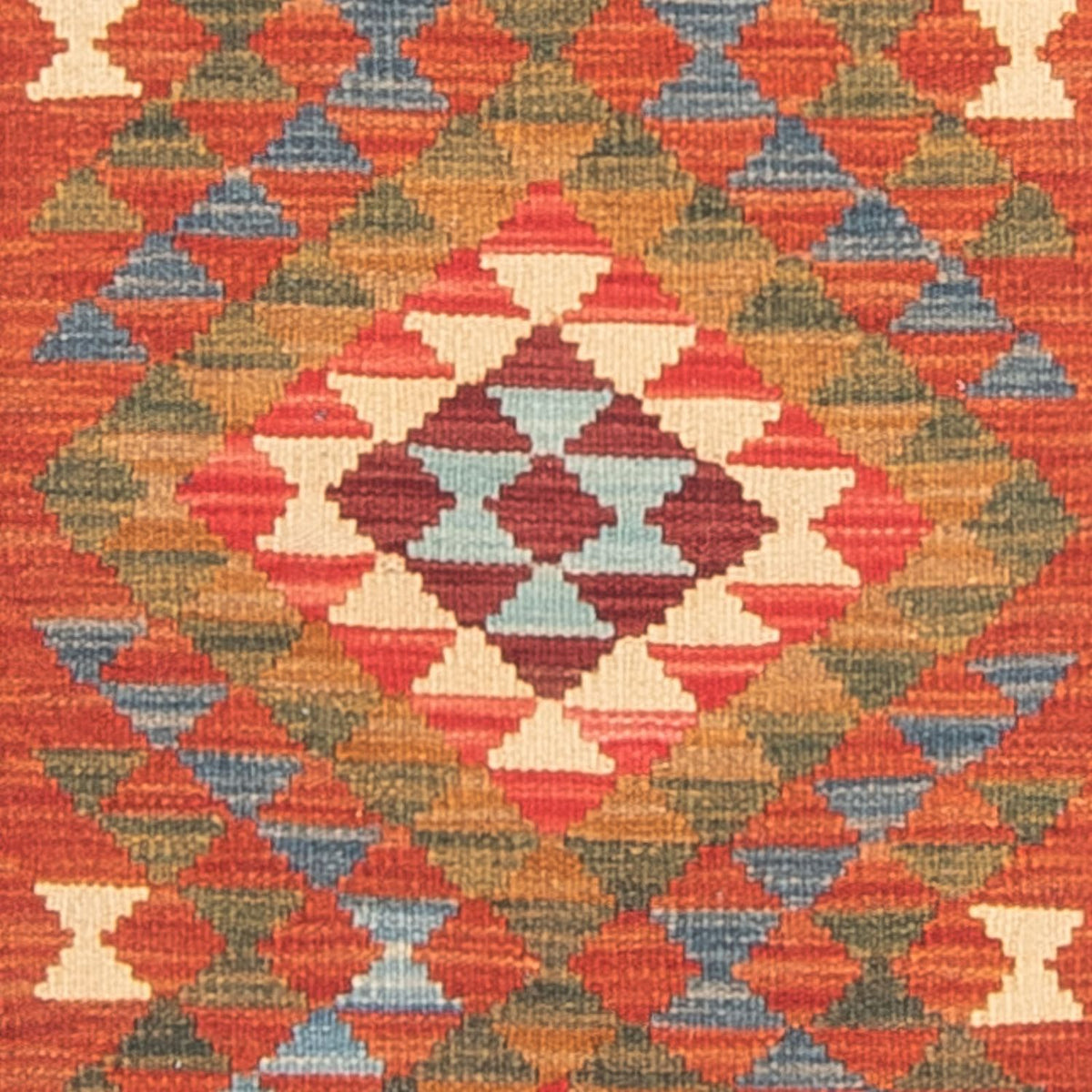 Tapis de couloir Tapis Kelim - Splash - 300 x 80 cm - multicolore