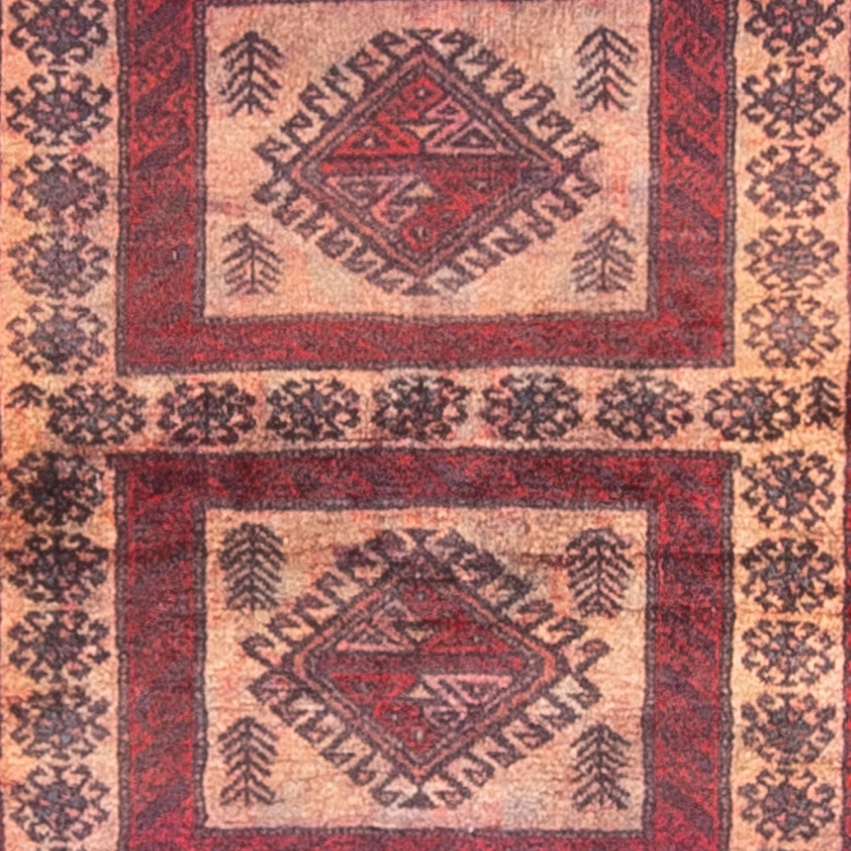 Tapis de couloir Tapis Belutsch - 202 x 101 cm - multicolore