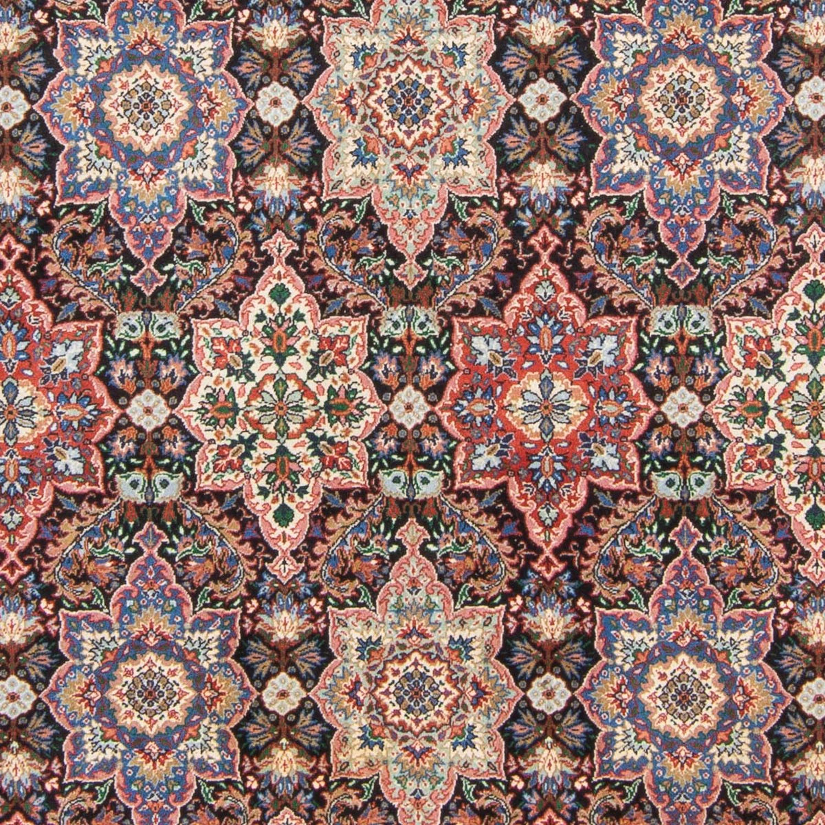 Tapis oriental - Hereke - 252 x 176 cm - bleu foncé