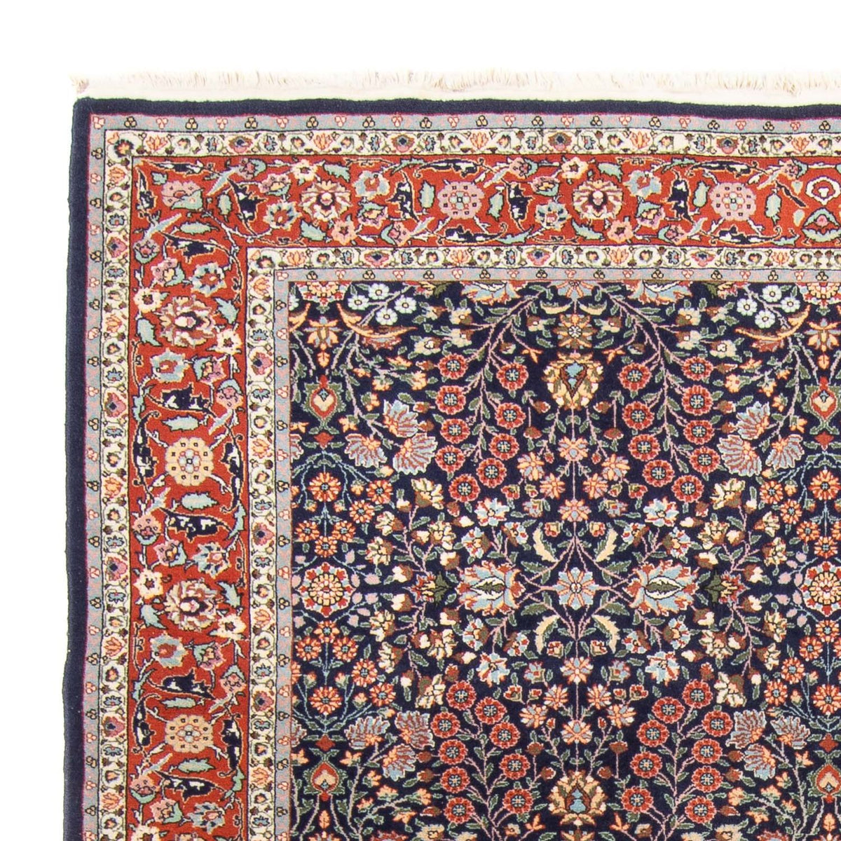 Tapis oriental - Hereke - 290 x 187 cm - bleu foncé
