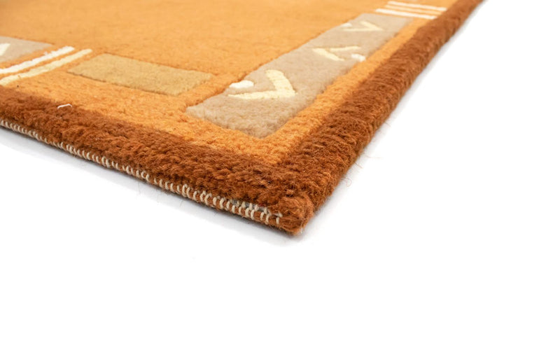 Tapis Népalais - 137 x 73 cm - orange