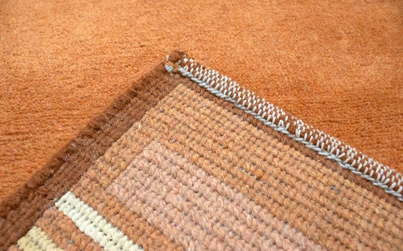 Tapis Népalais - 137 x 73 cm - orange