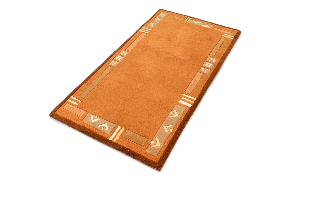 Tapis Népalais - 137 x 73 cm - orange