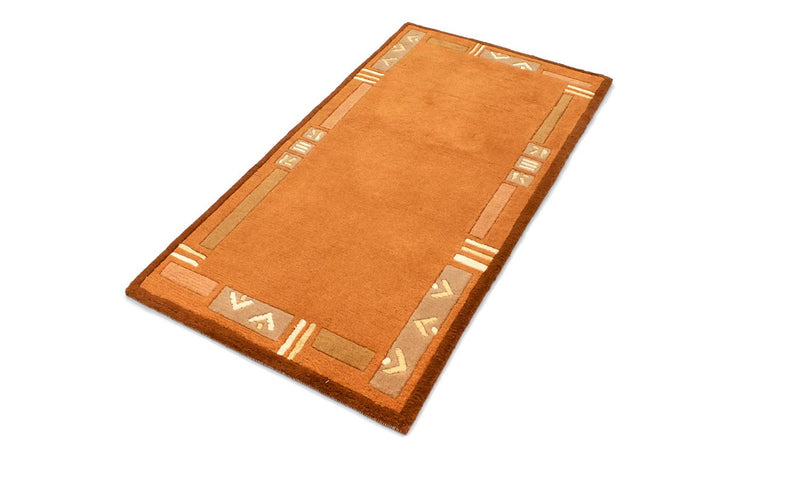 Tapis Népalais - 137 x 73 cm - orange