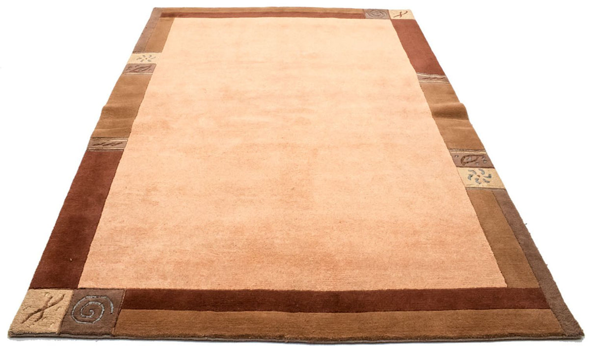 Tapis Népalais - 238 x 172 cm - marron clair