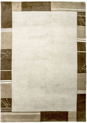 Tapis Népalais - 197 x 143 cm - beige