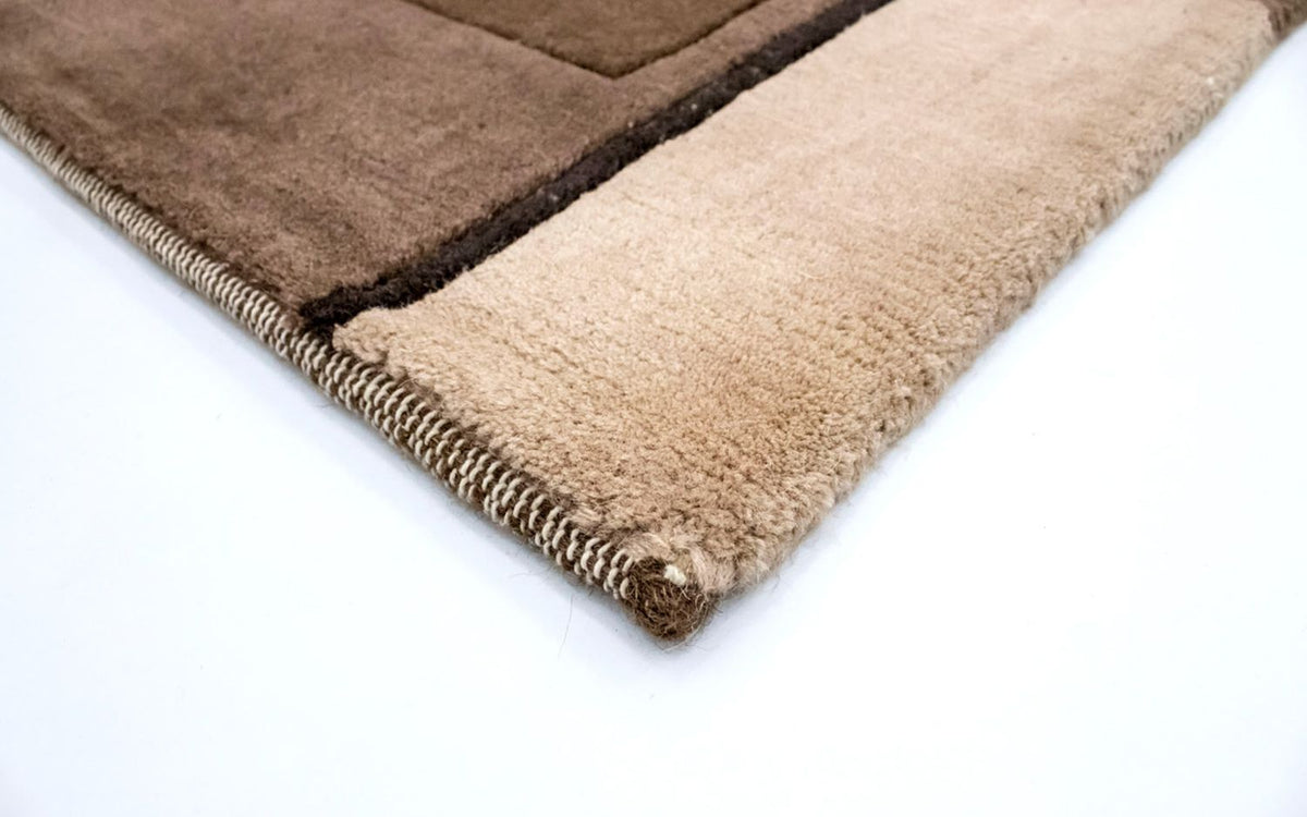 Tapis Népalais - 199 x 144 cm - marron