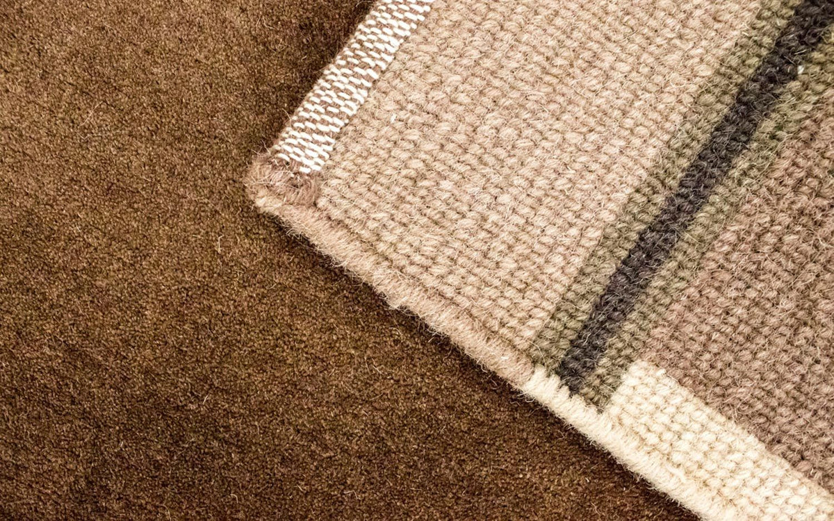 Tapis Népalais - 199 x 144 cm - marron